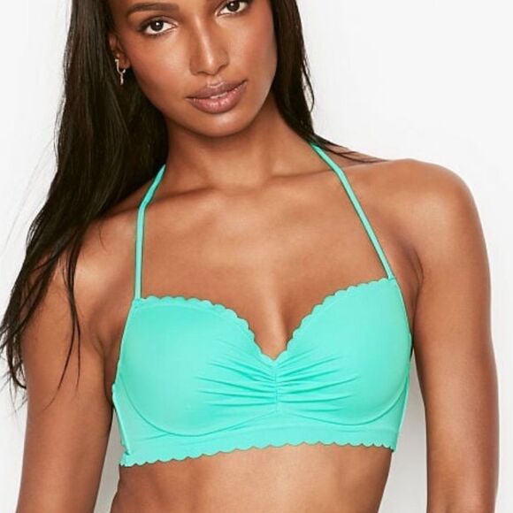 Victorias Secret Swim Zuma Sweetheart Demi Bikini top and Bottoms Set Mint frost - Picture 4 of 7